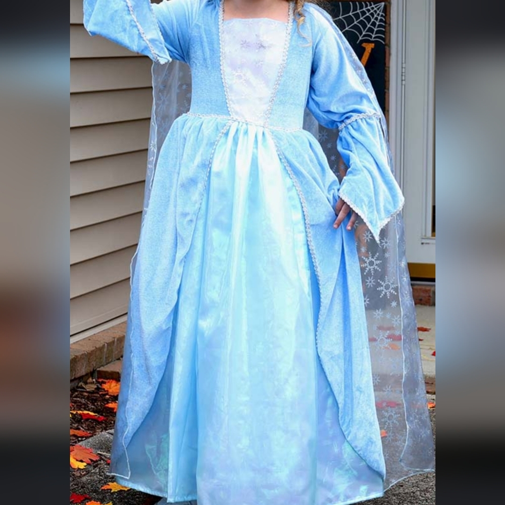 Elsa Frozen Blue Princess Dress